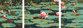 Painting by Numbers Water Lilies- 3-Panel (Triptych)