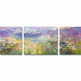 Painting by Numbers Water Lilies- 3-Panel (Triptych)