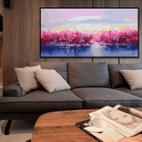 Painting by Numbers Lake Shore Pink Trees