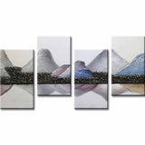 Painting by Numbers Mountain Massif Reflection 4-Panel (Quattro)