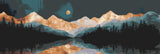 Painting by Numbers Mountain Range Reflection