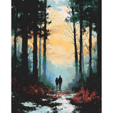 Painting by Numbers Winter Avenue Couple