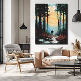 Painting by Numbers Winter Avenue Couple