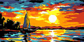 Painting by Numbers Sunrise on The Coast