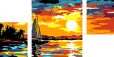 Painting by Numbers Fantasy World- 3-Panel (Triptych) -SS-099