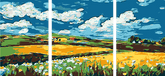 Painting by Numbers Landscape idyll 3-Panel (Triptych)