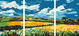 Painting by Numbers Landscape idyll 3-Panel (Triptych)
