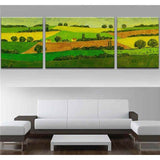 Painting by Numbers Landscape Fields 3-Panel (Triptych)