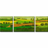Painting by Numbers Landscape Fields 3-Panel (Triptych)