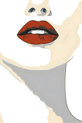 Paint by Numbers Red Lips