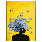 Painting by Numbers Butterflies Head