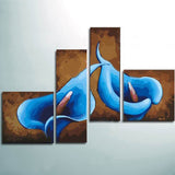 Paint by Numbers Flowers Blue Quattro