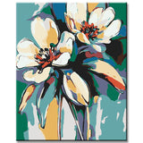 Painting by Numbers Flowers Abstract
