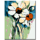 Painting by Numbers Flowers Abstract