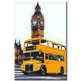 Paint by Numbers London Yellow Bus Big Ben