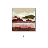 Paint by Numbers Pink Mountains