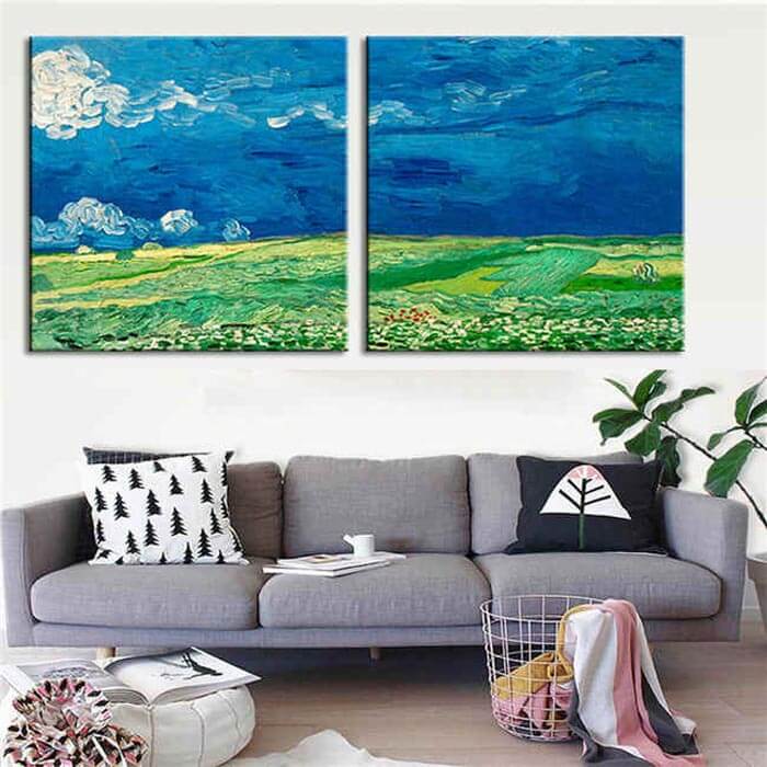 Painting by numbers landscape - 2 parts