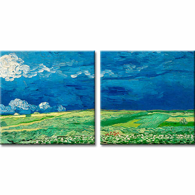 Painting by numbers landscape - 2 parts