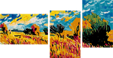Painting by Numbers Mnz-SS-179- 3-Panel (Triptych)
