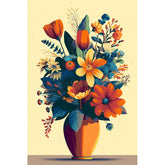 Painting by Numbers Flowers Still Life