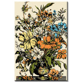 Painting by Numbers Flowers October