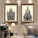 Paint by numbers building