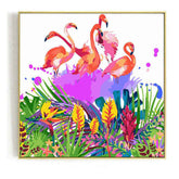 Painting by Numbers Animals Flamingos Colorful