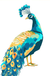 Painting by Numbers Peacock