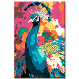 Painting by Numbers Peacock