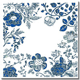 Painting by Numbers Plants Blue White