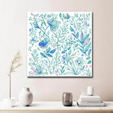 Painting by Numbers Plants Blue White