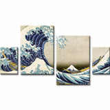 Painting by Numbers The Great Wave of Kanagawa 4-Panel (Quattro)