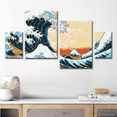Painting by Numbers The Great Wave of Kanagawa 4-Panel (Quattro)