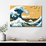 Painting by Numbers Waves Flock of Birds