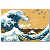 Painting by Numbers Waves Flock of Birds