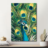 Painting by Numbers Peacock Feathers