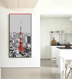 Paint by Numbers Radio Tower Red White