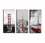 Painting by Numbers Radio Tower Red White Pier Paris San Francisco Bridge