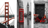 Paint by Numbers San Francisco Bridge Telephone Booth London Bicycle Red