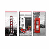 Paint by Numbers San Francisco Bridge Telephone Booth London Bicycle Red