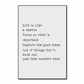 Painting by numbers Life is like a camera