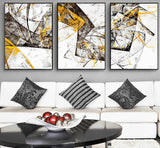 Painting by Numbers DecoratIVe Style Black White Yellow