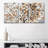 Painting by Numbers White Tree- 3-Panel (Triptych)