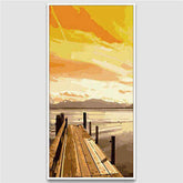 Painting by Numbers Lake Jetty