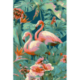 Painting by Numbers Animals Flamingo Flowers