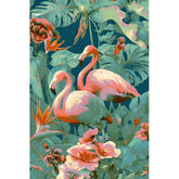 Painting by Numbers Animals Flamingo Flowers