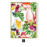 Painting by Numbers Animals Parrots Flowers