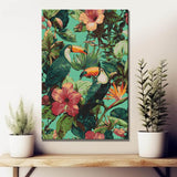 Painting by Numbers Animals Toucan Parrot Flowers