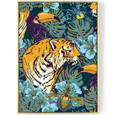Painting by Numbers Animals Tiger Toucan Jungle