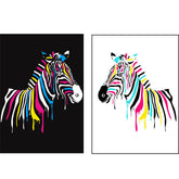 Paint by Numbers Zebra Blobs Zebra Blobs White